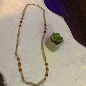 vintage late 60’s Sarah Coventry long necklace.